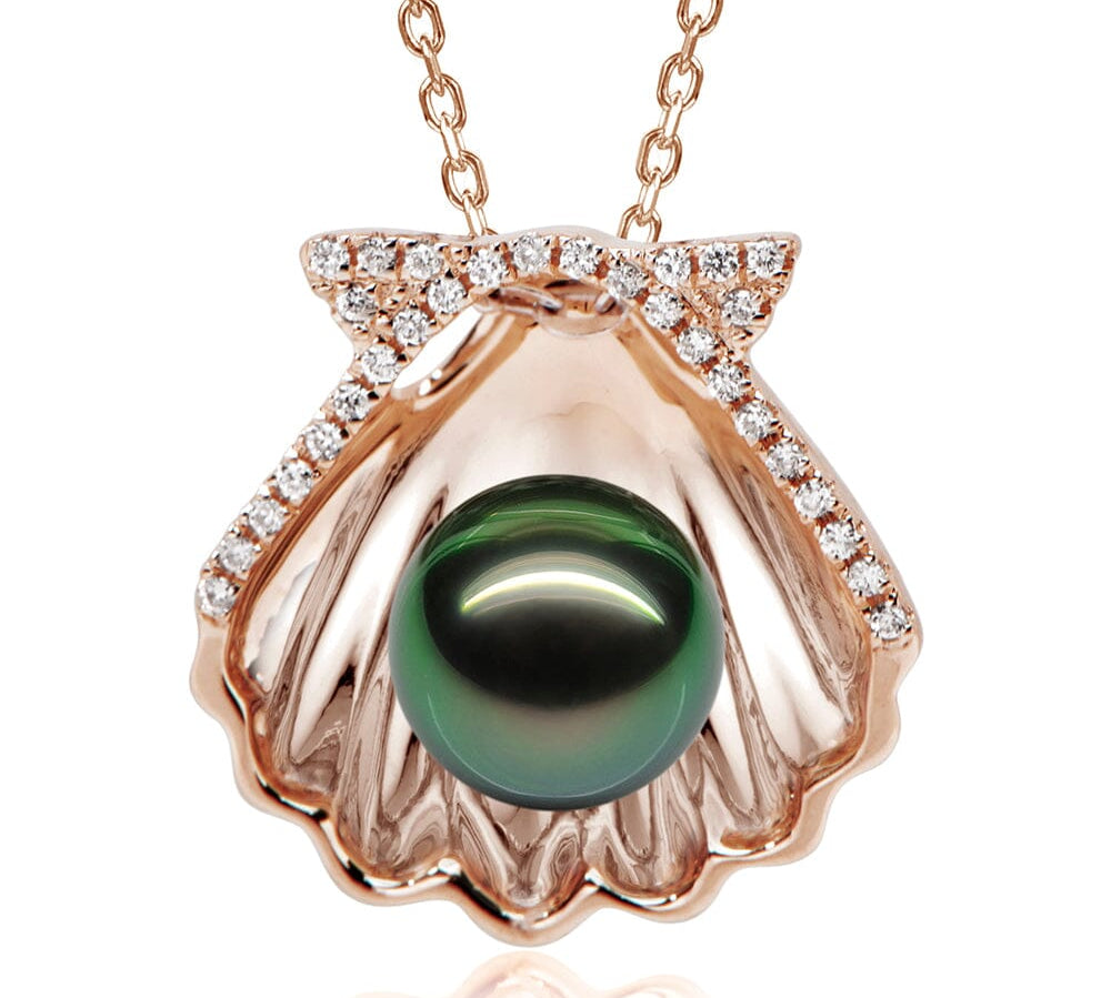 Oyster Shell Tahitian Pearl Pendant Pendant Island by Koa Nani 