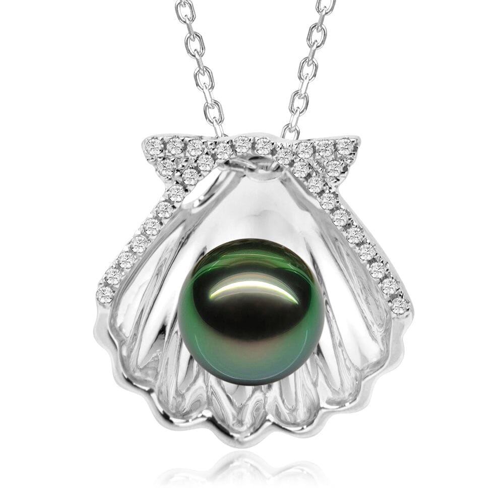 Oyster Shell Tahitian Pearl Pendant Pendant Island by Koa Nani 