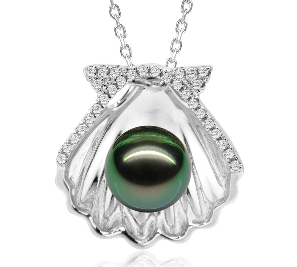 Oyster Shell Tahitian Pearl Pendant Pendant Island by Koa Nani 
