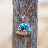 Paradise Opal Butterfly Fish Pendant Pendant Island by Koa Nani 