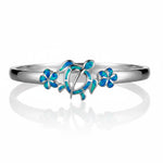 Paradise Opal Honu & Plumeria Bangle Bangle Island by Koa Nani Original 