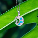 Paradise Opal Moonlit Romance Pendant Pendant Island by Koa Nani Silver Heart 