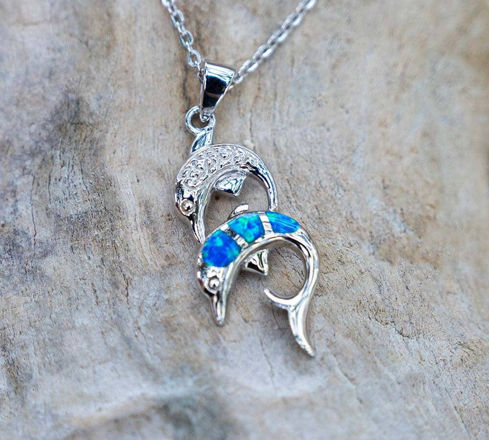 Paradise Opal Ocean Whisper Nai'a Lovers Pendant Pendant Island by Koa Nani 