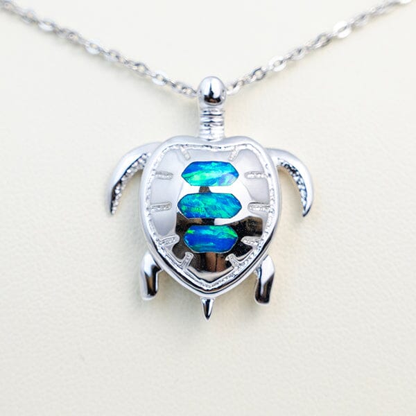 Paradise Opal Pacific Sea Turtle Pendant Pendant Island by Koa Nani 