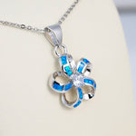 Paradise Opal Plumeria Ribbon Pendant Pendant Island by Koa Nani 