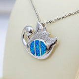 Paradise Opal Serene Swan Pendant Pendant Island by Koa Nani 