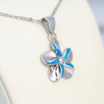 Paradise Opal Striped Plumeria Pendant Pendant Island by Koa Nani 
