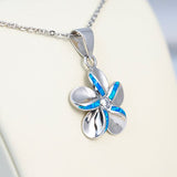 Paradise Opal Striped Plumeria Pendant Pendant Island by Koa Nani 