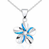Paradise Opal Striped Plumeria Pendant Pendant Island by Koa Nani 