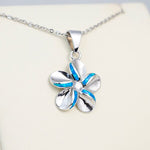 Paradise Opal Striped Plumeria Pendant Pendant Island by Koa Nani 