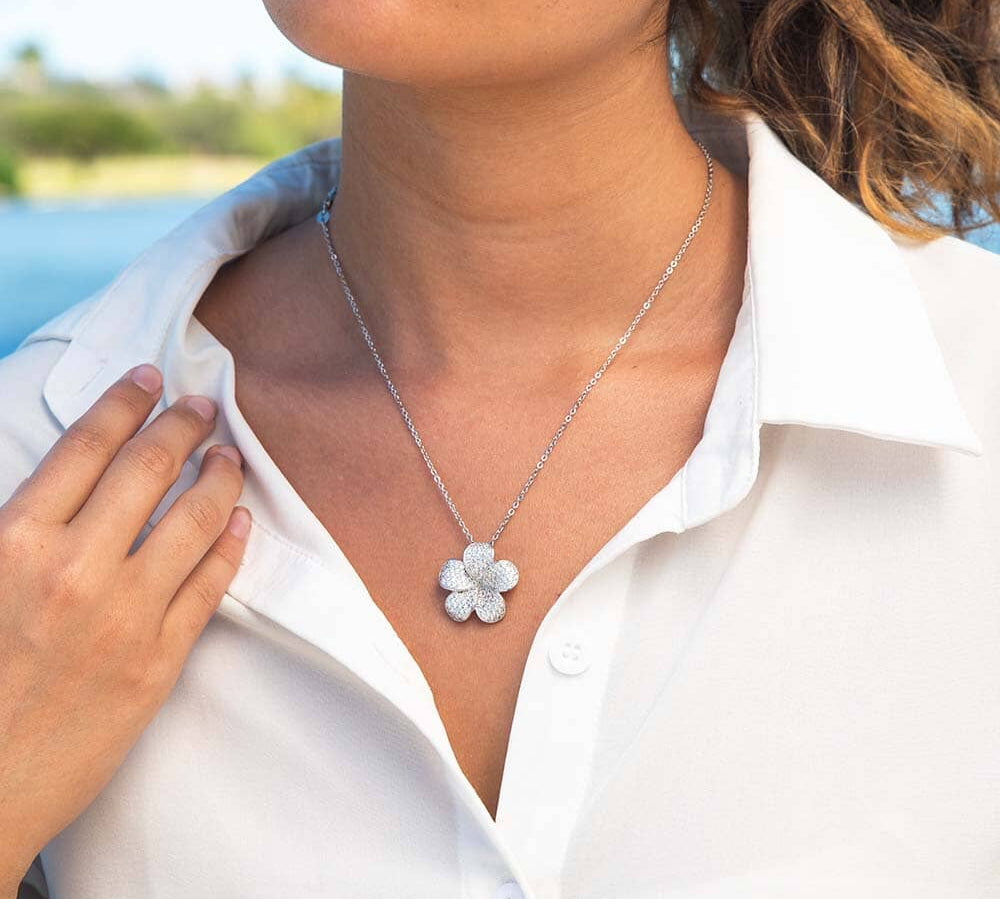 Pavé Blossom Pendant Pendant Island by Koa Nani 
