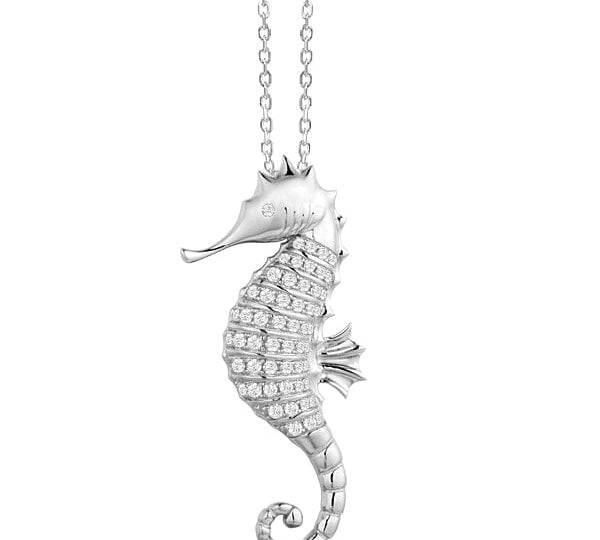 Pavé Guardian Seahorse Pendant Pendant Island by Koa Nani 