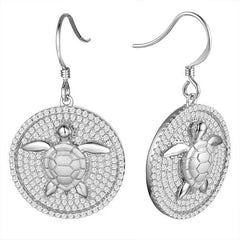 Pavé Honu Earrings Earrings Island by Koa Nani 