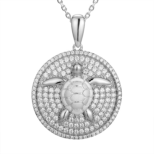 Pavé Honu Medallion Pendant Island by Koa Nani 