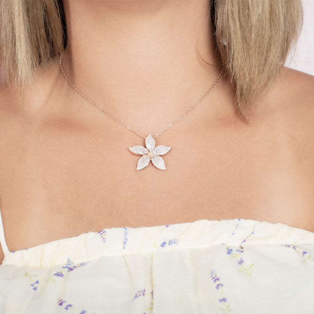 Pavé Island Orchid Pendant Pendant Island by Koa Nani 