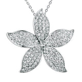 Pavé Island Orchid Pendant Pendant Island by Koa Nani White Gold 