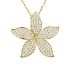 Pavé Island Orchid Pendant Pendant Island by Koa Nani Yellow Gold 