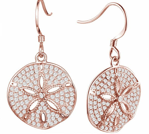 Pavé Ocean Isle Sand Dollar Earrings Earrings Island by Koa Nani 