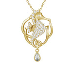 Pavé Royal Seahorse Pendant Pendant Island by Koa Nani Yellow Gold 