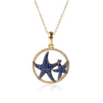 Pavé Sapphire Hokuhele Eternity Pendant Pendant Island by Koa Nani 