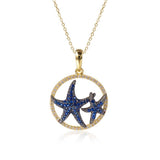 Pavé Sapphire Hokuhele Eternity Pendant Pendant Island by Koa Nani 