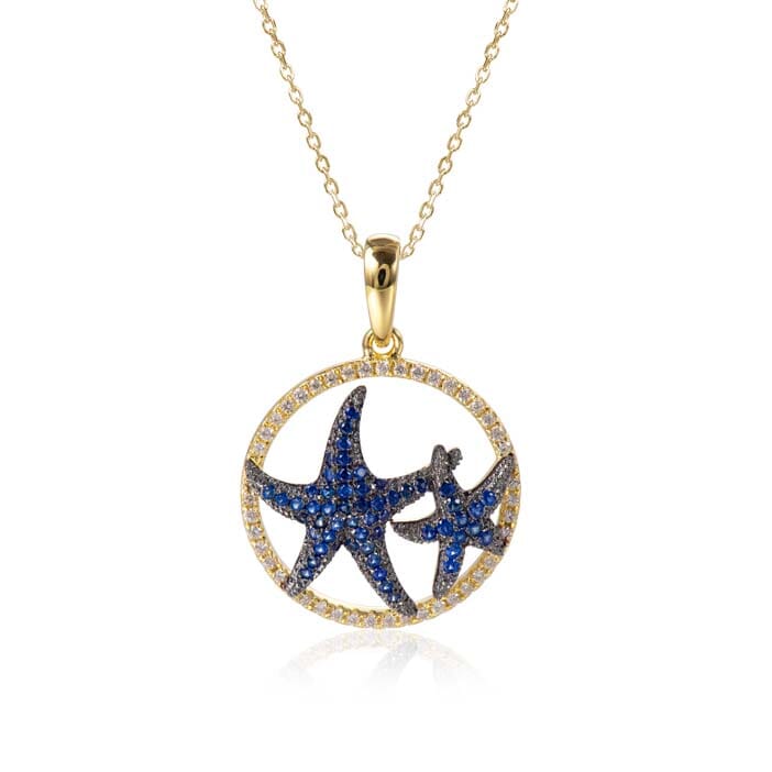 Pavé Sapphire Hokuhele Eternity Pendant Pendant Island by Koa Nani 