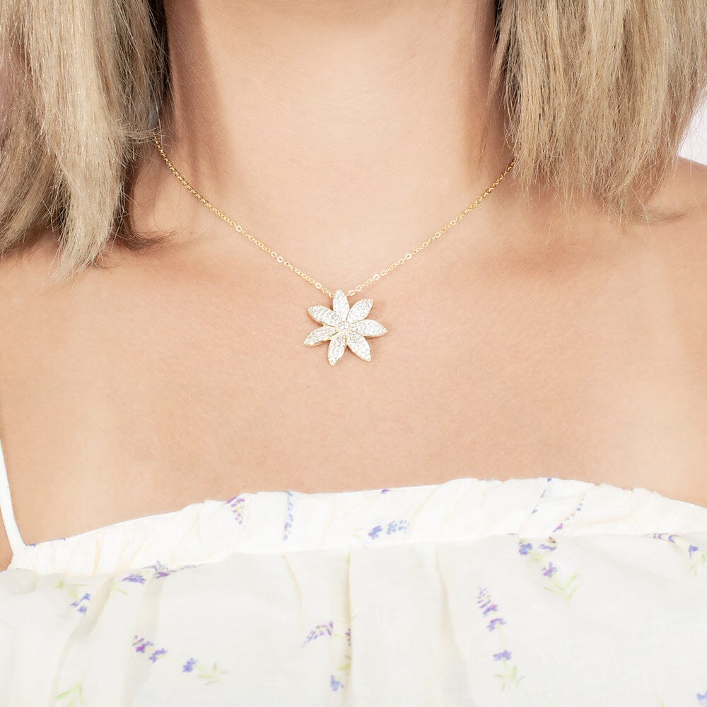 Pavé Tiare Pendant Pendant Island by Koa Nani 