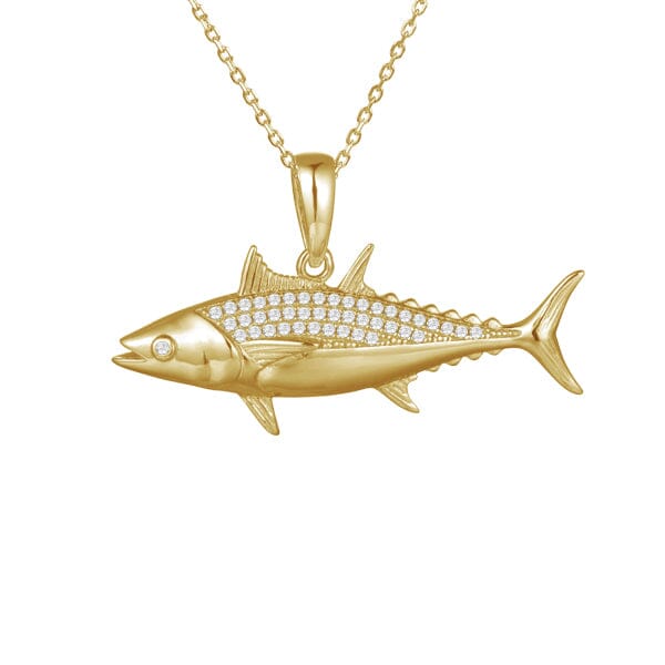 Pavé Tuna Pendant Pendant Island by Koa Nani Yellow Gold 
