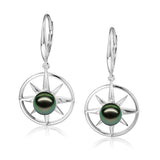 Pearl Compass Earrings Earrings Island by Koa Nani Tahitian Pearl 