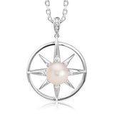 Pearl Compass Pendant Pendant Island by Koa Nani Freshwater Pearl 