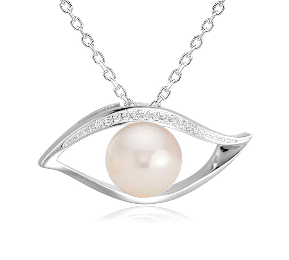 Pearl Eye of the Sea Pendant Pendant Island by Koa Nani Pink Freshwater Pearl 