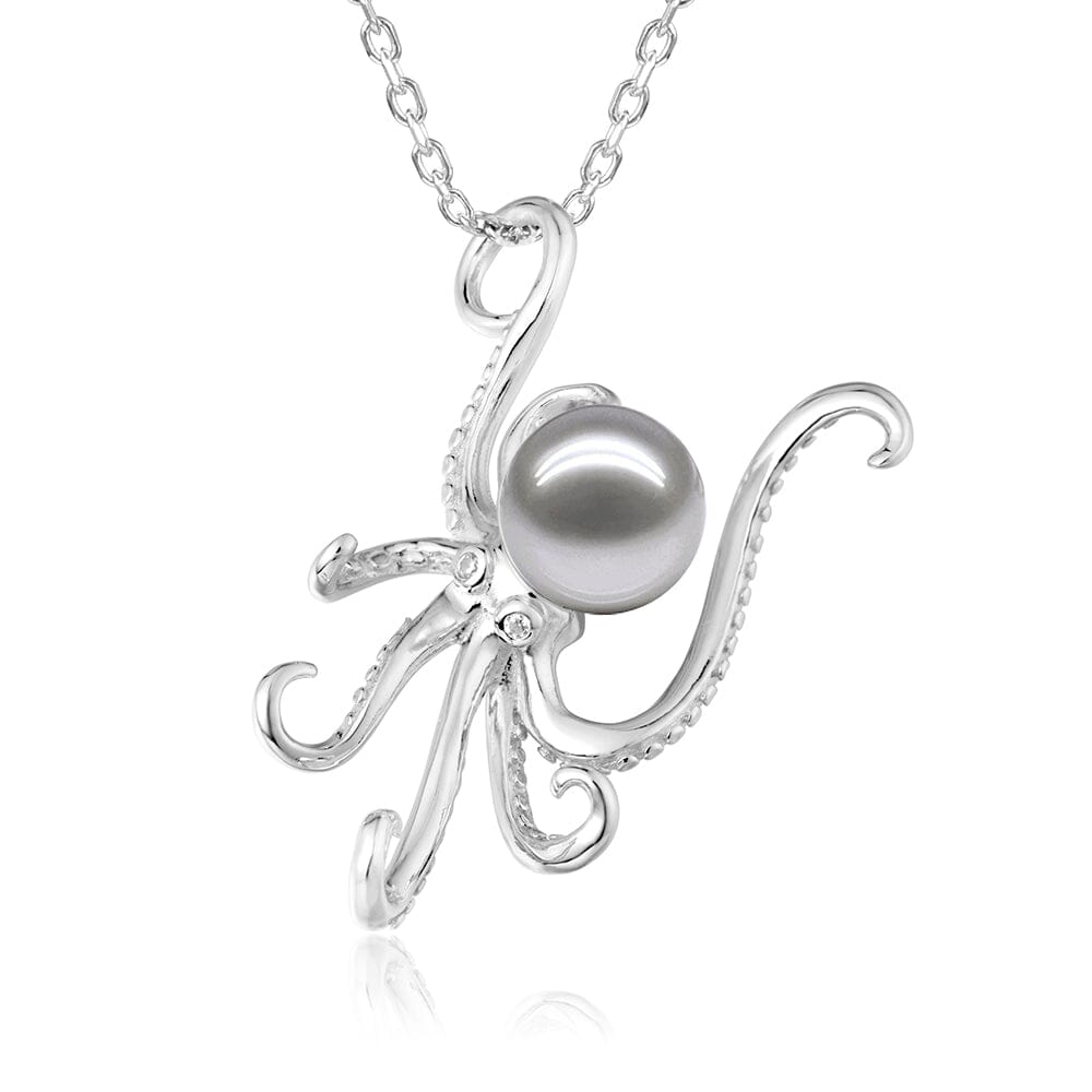 Pearl He’e Pendant Pendant Island by Koa Nani Akoya Pearl 