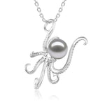 Pearl He’e Pendant Pendant Island by Koa Nani Akoya Pearl 