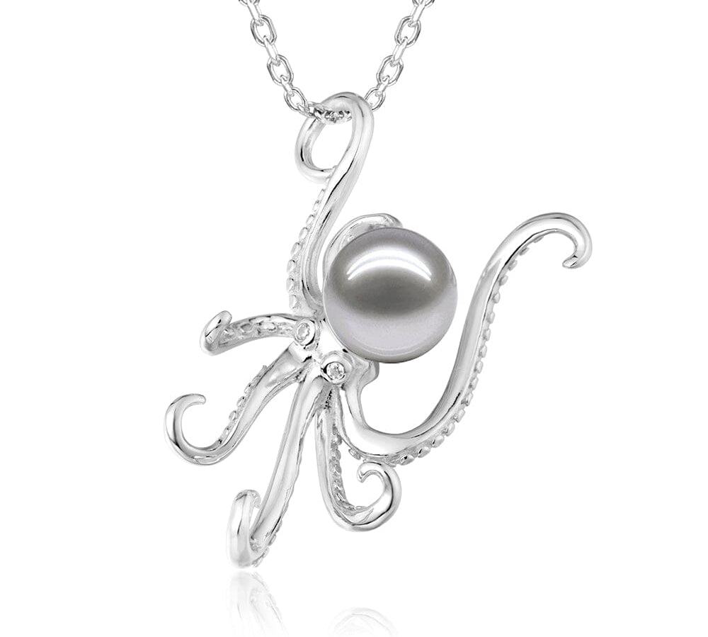 Pearl He’e Pendant Pendant Island by Koa Nani Akoya Pearl 