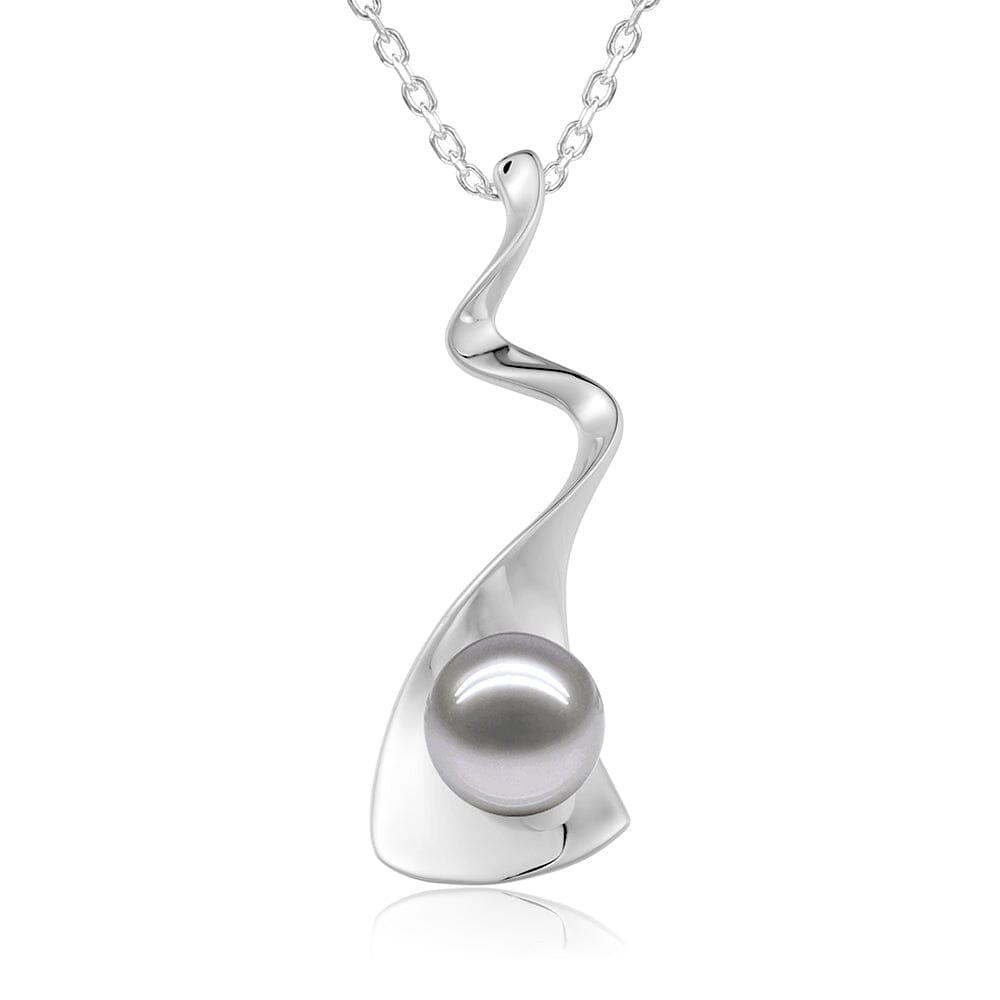 Pearl Lava Flow Pendant Pendant Island by Koa Nani Akoya Pearl 