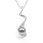 Pearl Lava Flow Pendant Pendant Island by Koa Nani Akoya Pearl 