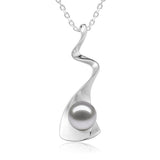 Pearl Lava Flow Pendant Pendant Island by Koa Nani Akoya Pearl 