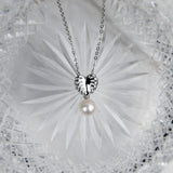 Pearl Monstera Leaf Pendant Pendant Island by Koa Nani 