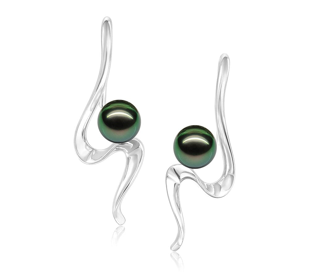 Pearl Northern Lights Earrings Earrings Island by Koa Nani Tahitian Pearl 