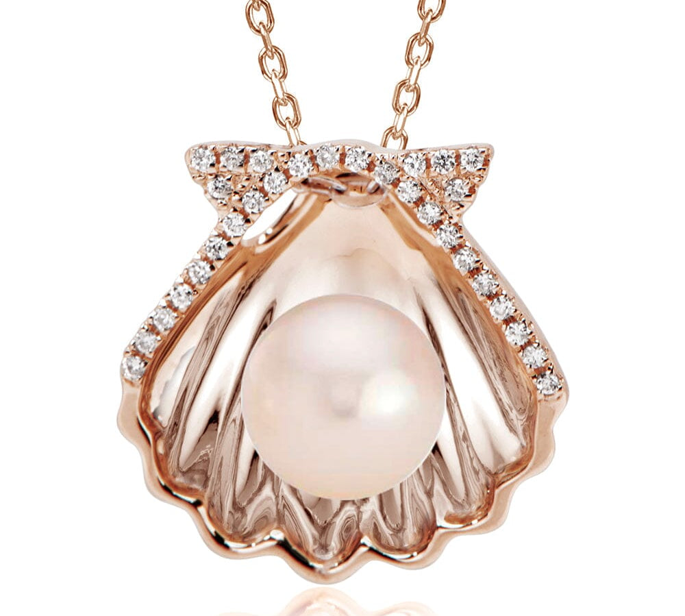 Pearl Oyster Shell Pendant Pendant Island by Koa Nani Pink Freshwater Pearl 