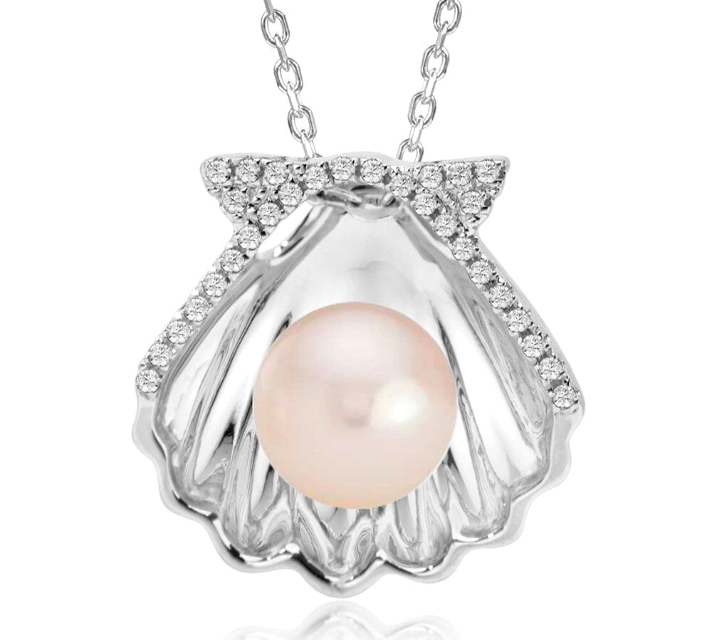 Pearl Oyster Shell Pendant Pendant Island by Koa Nani Pink Freshwater Pearl 