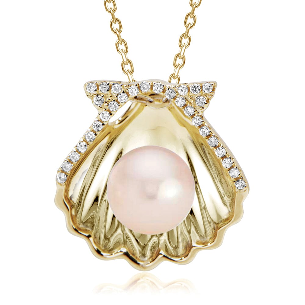 Pearl Oyster Shell Pendant Pendant Island by Koa Nani Pink Freshwater Pearl 