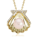 Pearl Oyster Shell Pendant Pendant Island by Koa Nani Pink Freshwater Pearl 