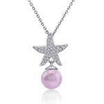 Pearl Pavé Sea Star Pendant Pendant Island by Koa Nani Purple Pearl 