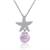 Pearl Pavé Sea Star Pendant Pendant Island by Koa Nani Purple Pearl 