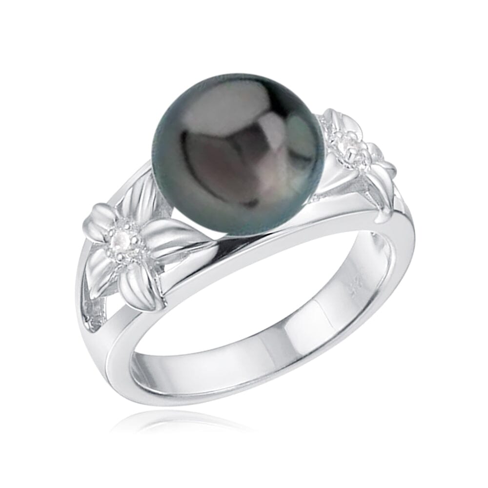 Pearl Pikake Ring Ring Island by Koa Nani Tahitian Pearl 