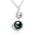 Pearl Ribbon Pendant Pendant Island by Koa Nani Akoya/Tahitian Pearl 