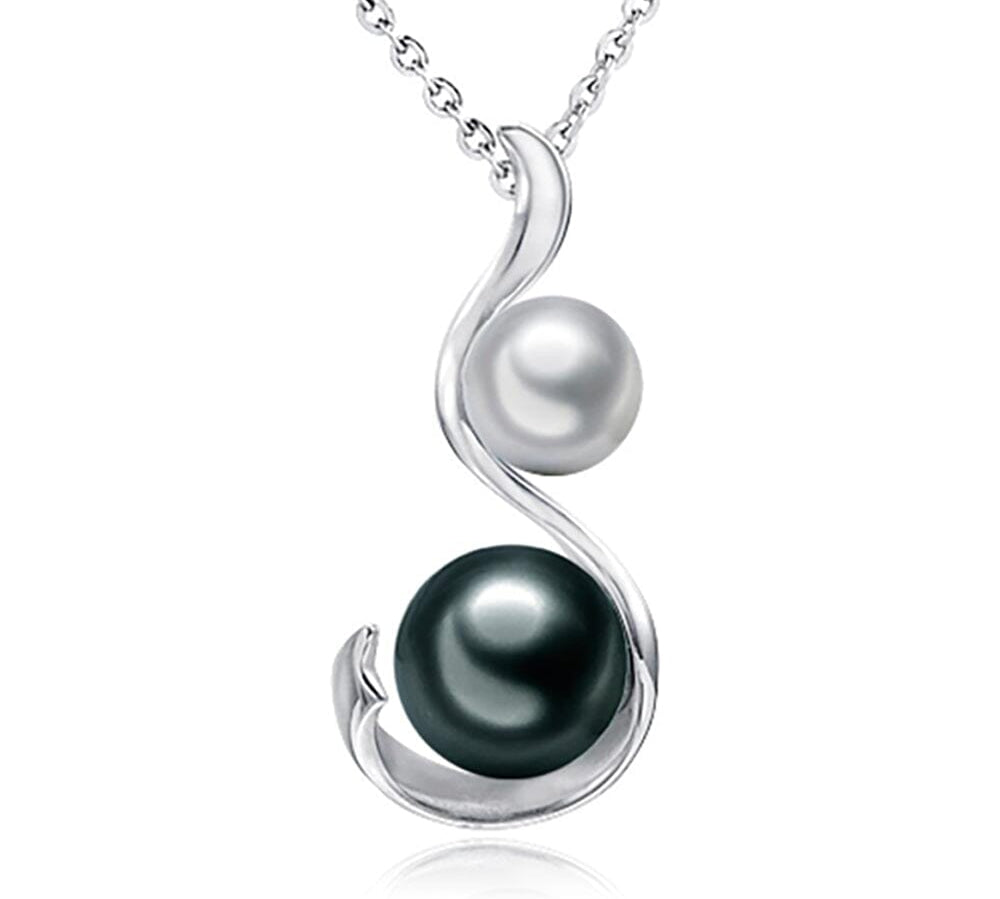 Pearl Ribbon Pendant Pendant Island by Koa Nani Akoya/Tahitian Pearl 