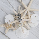 Pearl Seahorse’s Treasure Pendant Pendant Island by Koa Nani White Freshwater Pearl Large 