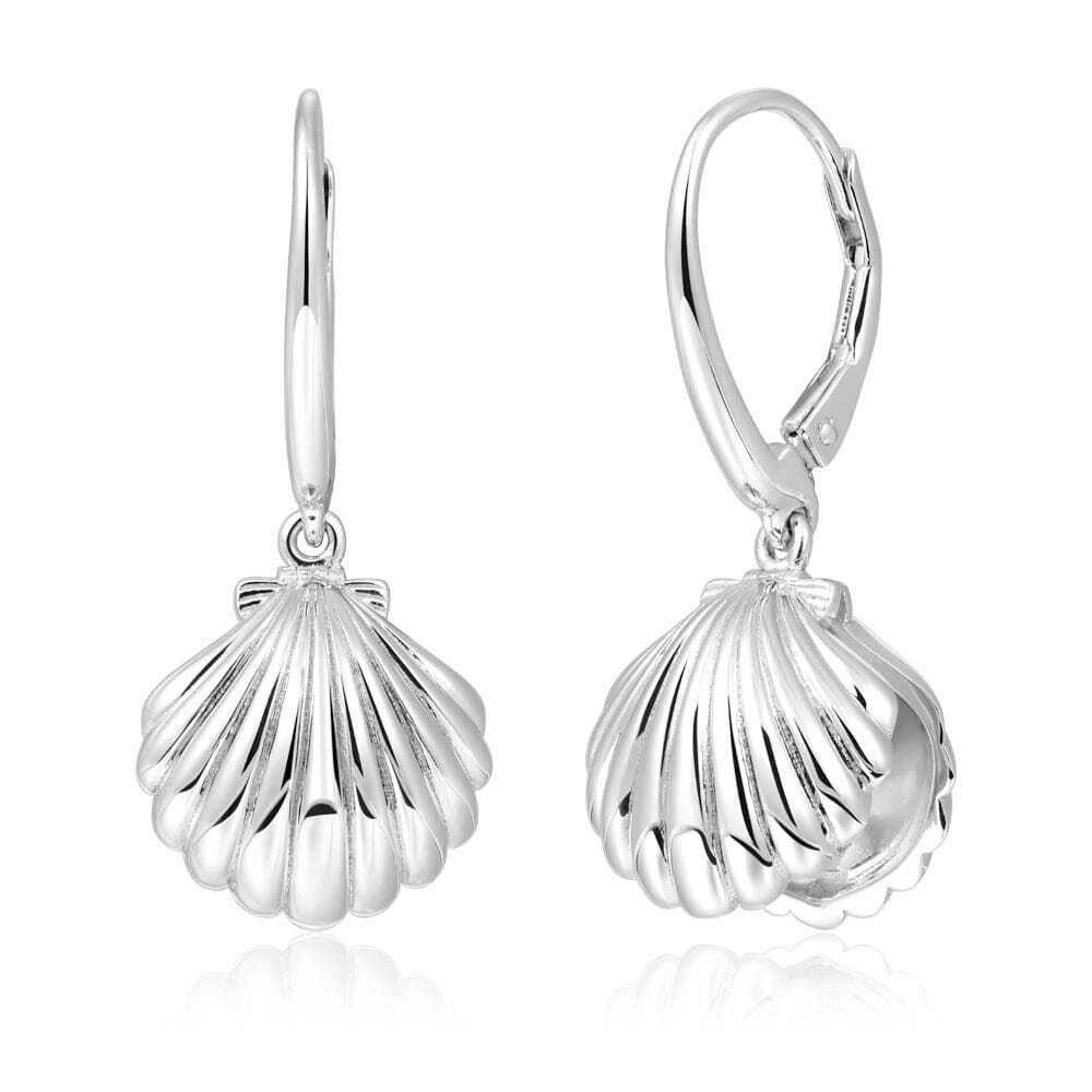 Pearl Shell Locket Earrings Earrings Island by Koa Nani 